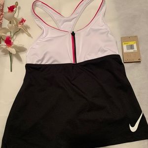 Nike Nike Women's Activewear/ top swimwear  Tankini Racerback black and white